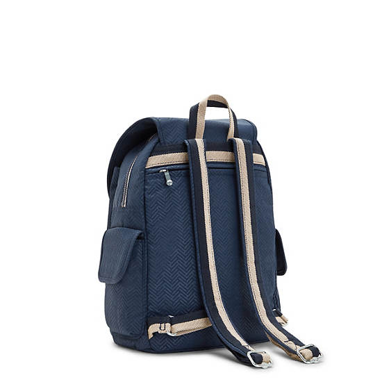 Kipling City Pack Medium Printed Rugzak Blauw | België 1410KO